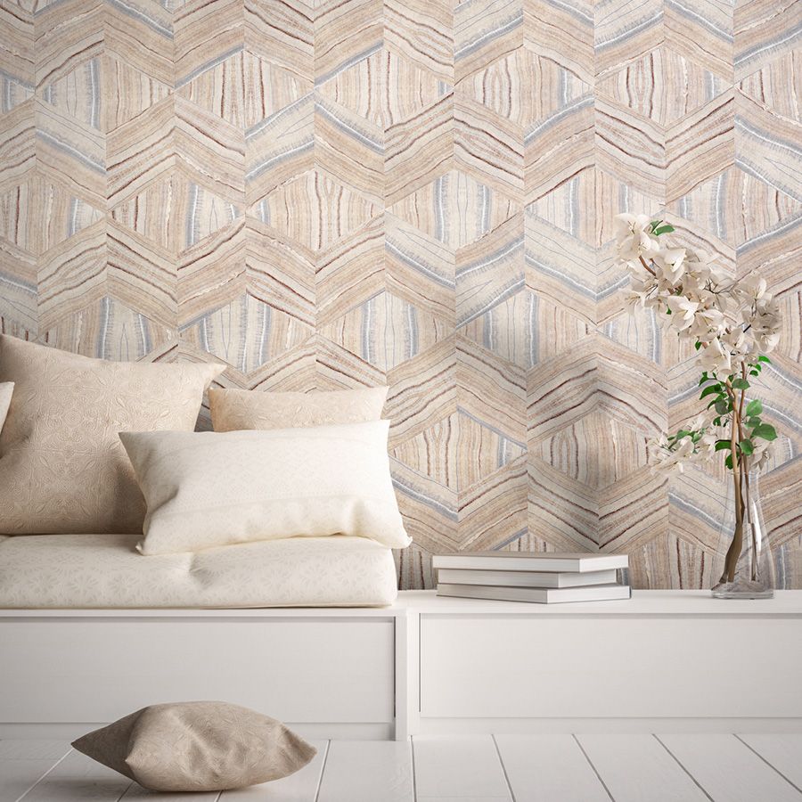 Pulse Ivory Inspired Material wallcovering