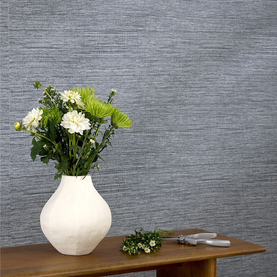 Evoking the timeless elegance of natural linen, Jakarta is a durable, Type II vinyl wallcovering that can meet the needs of high demand spaces.  The pattern recreates the look and feel of a natural woven grasscloth texture, in fresh colors that add contrast and a sense of depth to the wall.
