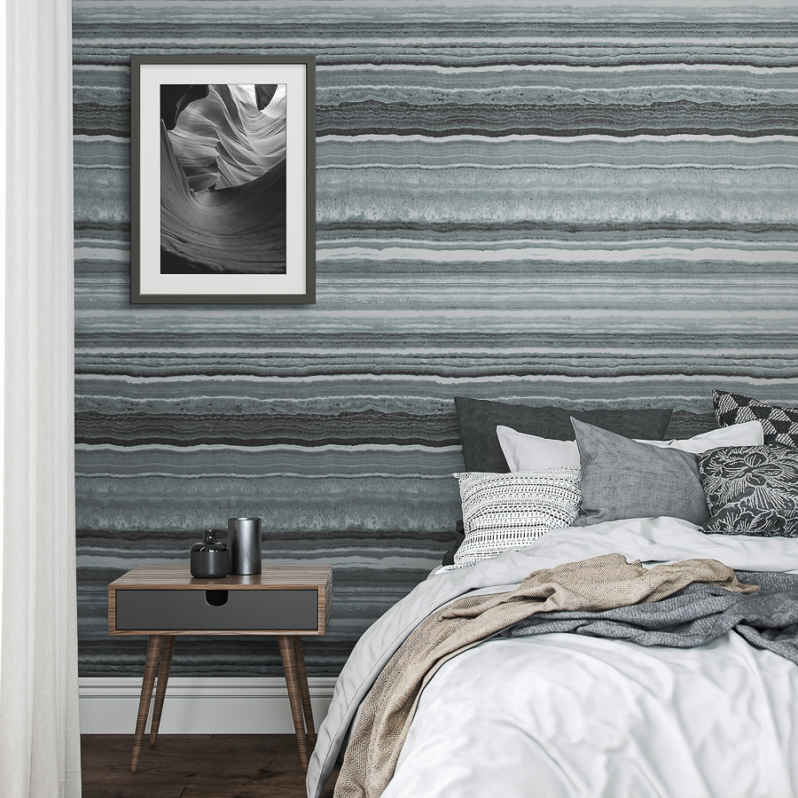 Strata Crystal Inspired Material wallcovering