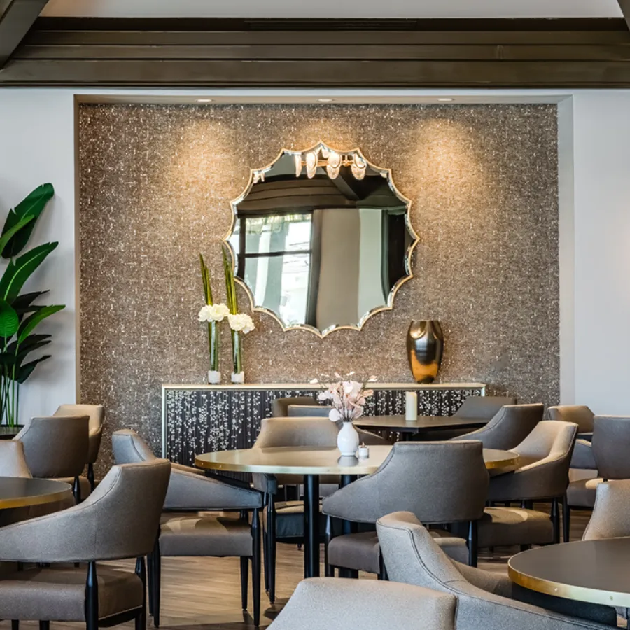 Hospitality setting designed using Vinyl Cork.